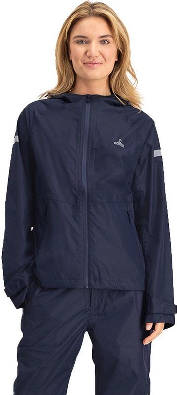 NOMAD® Premium Regenjas Dames | S | Dark Navy | Zeer Waterdicht 15.000 Waterkolom | Getapete Naden | Zeer Ademend 10.000 g/m² | Jas met Capuchon