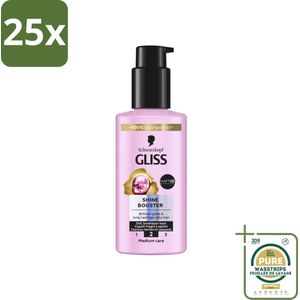 25 x Gliss - Haarserum - Liquid Silk Shine Booster - Fruitige Geur - 100 ml - Grootverpakking - Haarverzorging - Haarschijn - Haarherstel - Haarverzorging Serum - Haarherstel Serum