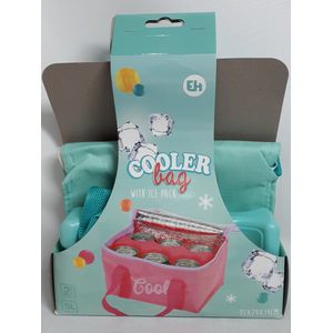 Cooler Bag with Ice Pack - Koeltas met koelelement - 5 Liter - 15x24x14 - Mint Groen