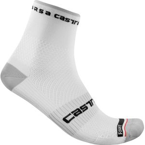 Fietssok Castelli Rosso Corsa Pro 9 Sock White