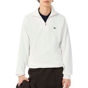 Lacoste - Logo Sweatshirt - Wit - Heren - Katoen - Sweatshirts