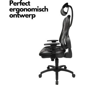 Headpoint RS Bureaustoel - Ergonomische & Professionele design - Zwart - Point-synchro-mechanisme