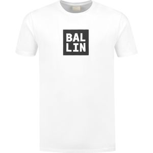 Ballin Amsterdam - Heren Regular fit T-shirts Crewneck SS - White - Maat S