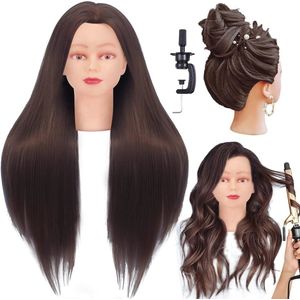 Synthetisch Haar - Mannequin Hoofd - Blond - 26-28 inch