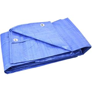GEKO Blauwe waterdichte dekzeil - 10x10m - schimmelbestendig - aluminium ogen