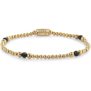 Rebel & Rose Armband Touch of Green Glam Rocks 4mm 18K Geelgoud Ionplated RR-40155-G