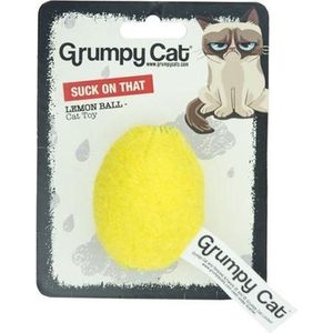 Grumpy cat citroenbal met catnip