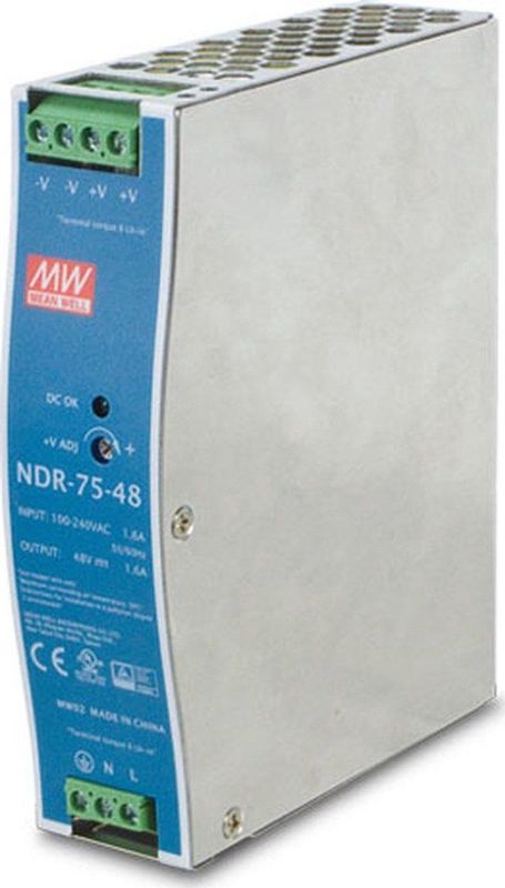 PLANET PWR-75-48 power supply unit 75 W Blauw, Grijs