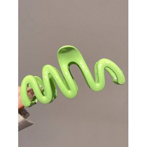Haarklem - Haarknip - Haarklip - Haarclip - Haarspeld - Haar accessoire - Luxe Haarklem - Cadeautje - Dames - Zomer - Lime Groen