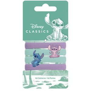HAAR SET LILO & STITCH - 4 x BREDE HAARELASTIEK