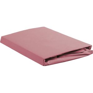 Ambiante Cotton Uni - Hoeslaken - Lits-jumeaux - 180x210/220 cm - Pink