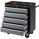 Gereedschapswagen 5 lades 69x33x77,5 cm zwart