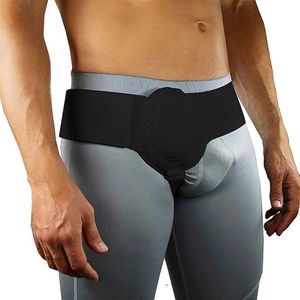 WiseGoods Premium Liesbreuk Band Heren - Bandage - Gezondheid - Brace - Pijn Braces - Beugel - Verzorging Braces - Bandages Zwart
