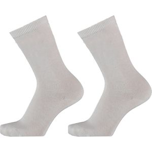 Sokken kinder en dames van 98% bio-katoen naadloos per 2 paar. 35-38. Wit.