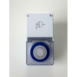 Q-link Tijdschakelklok- Timer - tijdschakelaar met afdekklepje