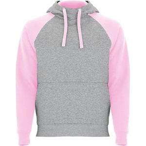 Roly Badet Hooded Sweatshirt RY1058 - Heather Grey 58/Light Pink 48 - L