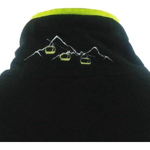 Fleece pullover halve rits voor heren - zwart - ideaal voor winter en outdoor