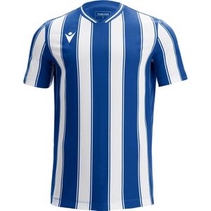 Macron Sceptrum Shirt Korte Mouw Kinderen - Royal / Wit | Maat: 164