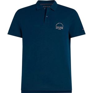 Tommy Hilfiger Archive Graphic Regular Fit Korte Mouw Poloshirt Blauw S Man