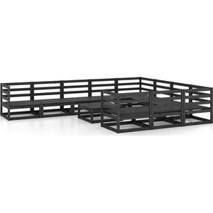 vidaXL - 11-delige - Loungeset - massief - grenenhout