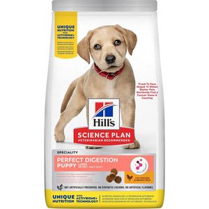 Hill's Perfect Digestion Large Breed Puppyvoer met Kip & bruine Rijst 12 kg