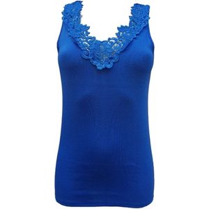 Toker dames hemd Kant 228/1 - maat 52/54 - 100% katoen - kobalt