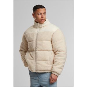 Urban Classics - Fleece Jas - Offwhite - Gewatteerde Jas