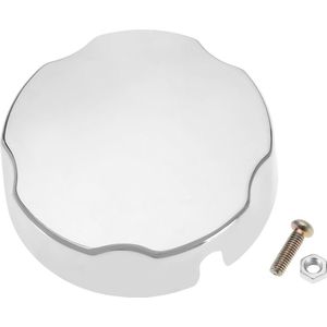 SNQ Pop-up bedieningsknop voor badkuip - Draaiknop voor afvoer van badkuip - Knop voor overloopafdekking van badkuip - Verchroomde plastic knop voor badkuipstopper - Accessoires voor badkuipafvoer