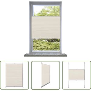 Plisséjaloezie 110x150cm crème - Plisseejaloezie - Zonwering - Privacy Screen - Interieurdecoratie - Creme Kleur