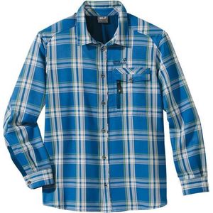 Jack Wolfskin Wichita Shirt Men - heren - blouse lange mouwen - M - blauw