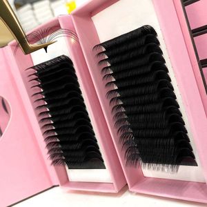 Zelf-Fannende Wimperextensions Mix 8-15mm D-0.07 - Volume Wimpers voor Salon & Thuis - Fluffy & Dicht - Herbruikbare Basis - Zwart - 1 doos