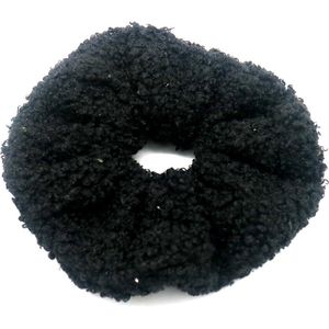 Scrunchie Teddy - Haarelastiek - Zwart - Dielay