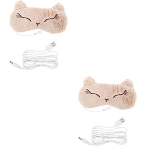 Verwarmingsmasker en Massage Oogkussen - USB Comfortabel voor Vermoeide Ogen