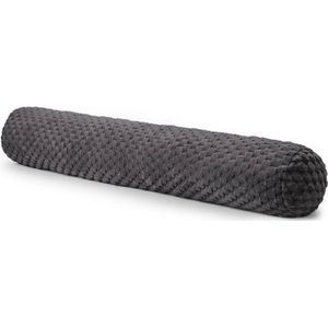 Droomtextiel - Bodypillow - Antraciet - Zwangerschapskussen - 140 x 20 cm