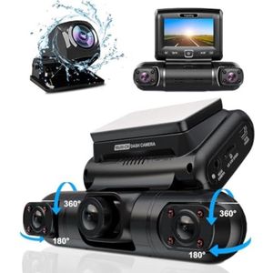 Dual dashcam - Auto camera dashcam - Dashcam auto - Dual dashcam voor auto - Zwart
