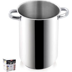 Asperge- en Pastapan Edelstaal 14 cm, 3,2 l - Pasta Pan - Pastakoker - Aspergepan