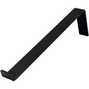 GoudmetHout Industriële Plankdrager L-vorm 40 cm - Per stuk - Staal - Mat Zwart - 4 cm x 40 cm x 15 cm
