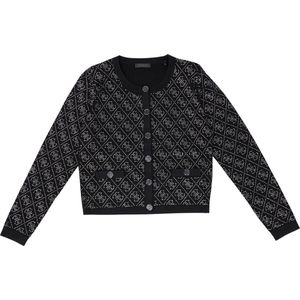 Guess Paige 4G Stones LS Cardi Sweater - Jet Black - Maat S