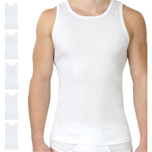 Heren onderhemd 5-pack - mouwloos tanktop van 100% katoen