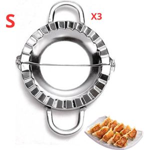 Nivard Dumpling Maker Set - Raviolimakers - Dumplings Machine - Dumpling Vorm - Ravioli - Uitsteker - Snijder - Pastei - Empanada - 3x Klein