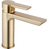 Rea - Argus Gold Brush Low - Wastafelkraan - Goud