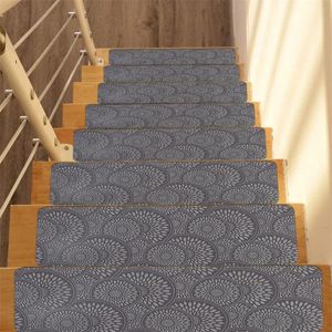 26x80CM Tapijt Traptreden - 15 Pack - Antislip Trapmatten - Verwijderbaar Traptapijt - Vuilafstotende Binnen Stapmatten - Waterabsorberende Snel Drogende Vloermatten - Veilig voor Kinderen, Ouderen en Huisdieren