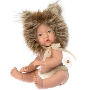Llorens mini babypopje jongetje leeuw met speen 30 cm