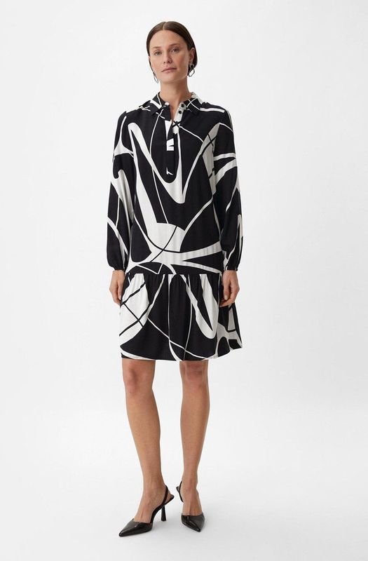 comma - Kleid - Zwart - Korte Jurk