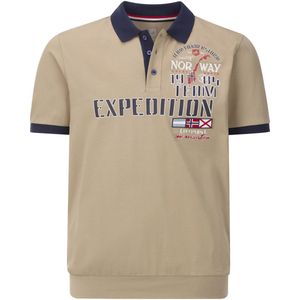 Jan Vanderstorm - ERLING - Poloshirt - Beige - Korte Mouwen