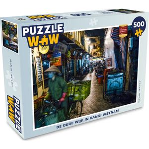 Puzzel De oude wijk in Hanoi Vietnam - Legpuzzel - Puzzel 500 stukjes