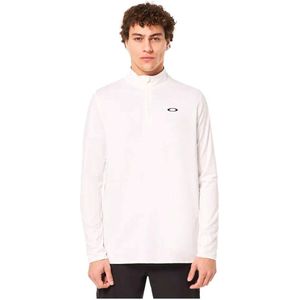 Oakley Apparel Gravity Range Half Rits Lange Mouw T-shirt Wit 2XL Man