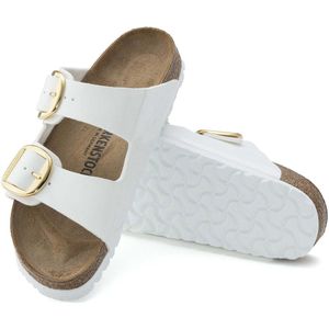 Birkenstock - Arizona - Muiltjes - Wit - Verstelbare Riemen - Platte Hak