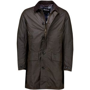 Barbour - Wax Mac - Winterjas - Bruin - Katoen - Waterdicht zonder Capuchon