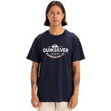 Quiksilver Typed Out T-shirt Met Korte Mouwen Blauw 2XL Man